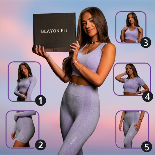 Aesthetic Purple Active Wear kit