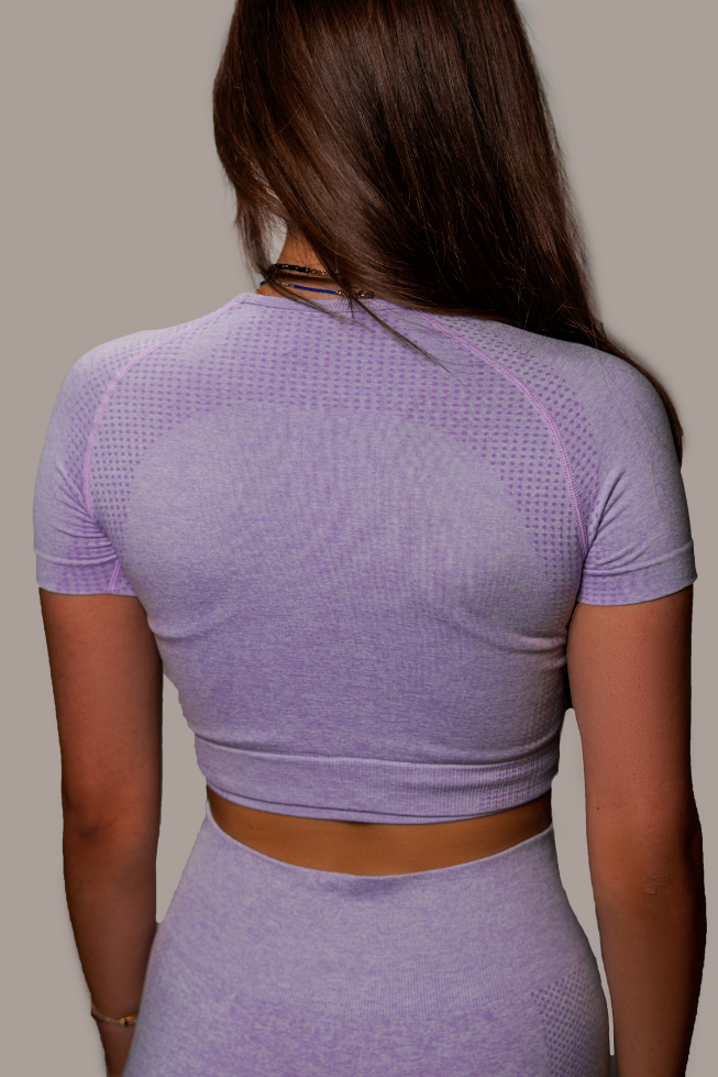 Aesthetic Purple Crop Tee