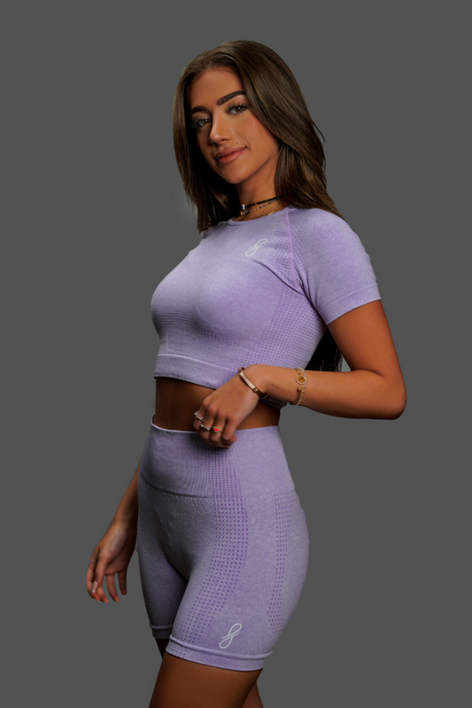 Aesthetic Purple Crop Tee